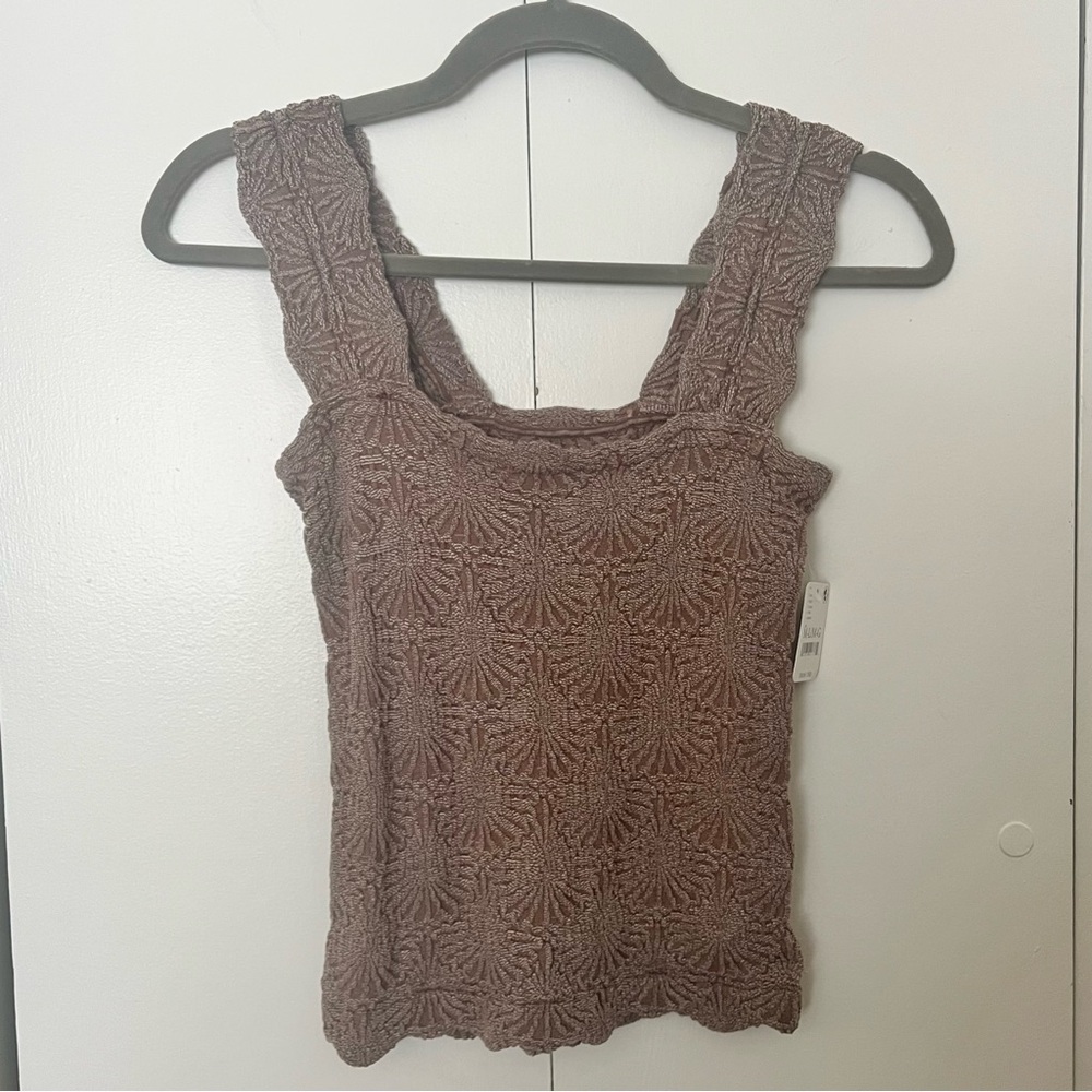 Free People Love Letter Cami in Brown Size M/L